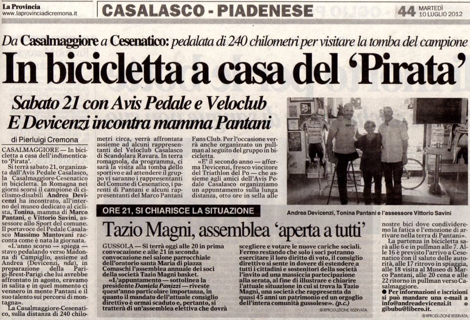 La Provincia – 10/07/2012