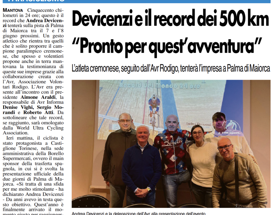 Andrea Devicenzi Gazzetta di Mantova