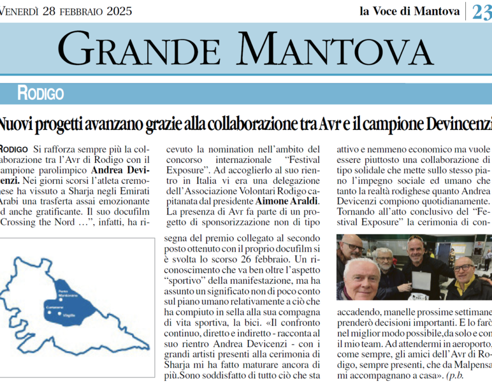 Andrea Devicenzi La Voce di Mantova